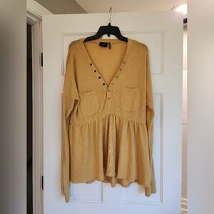 Urban Outfitters Peplum Longsleeve Knit Shirt